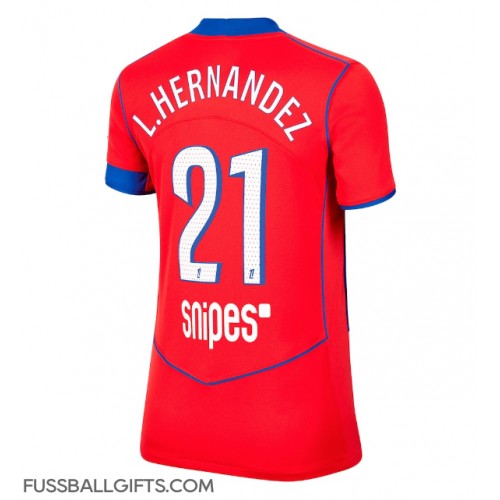 Paris Saint-Germain Lucas Hernandez #21 Fußballbekleidung 3rd trikot Damen 2025-26 Kurzarm
